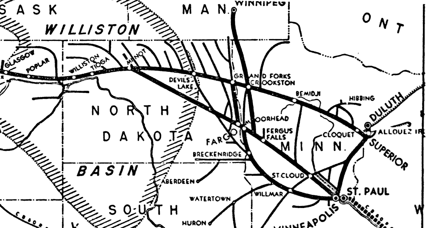 Great Northern 1964 System Map