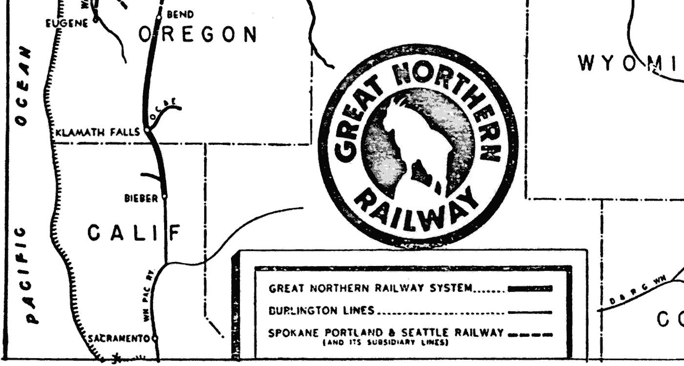 Great Northern 1964 System Map