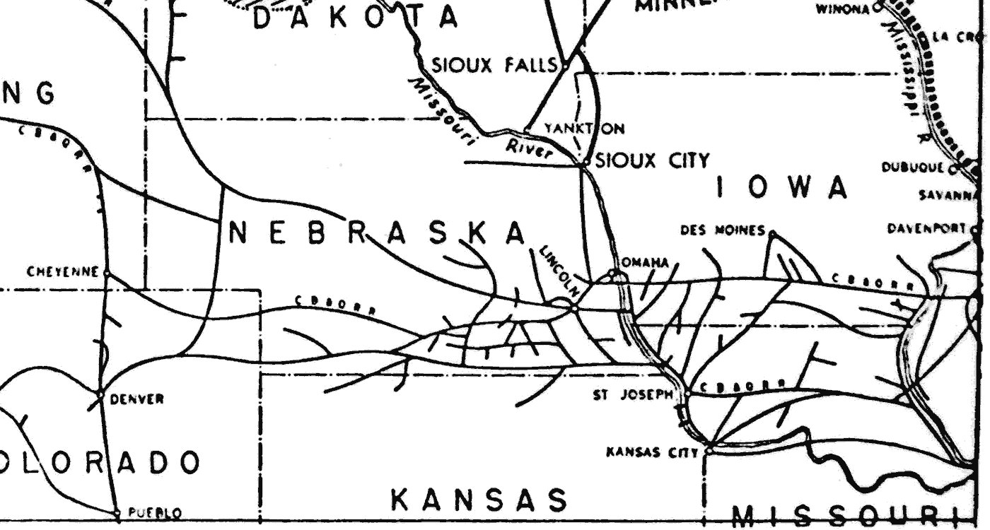 Great Northern 1964 System Map