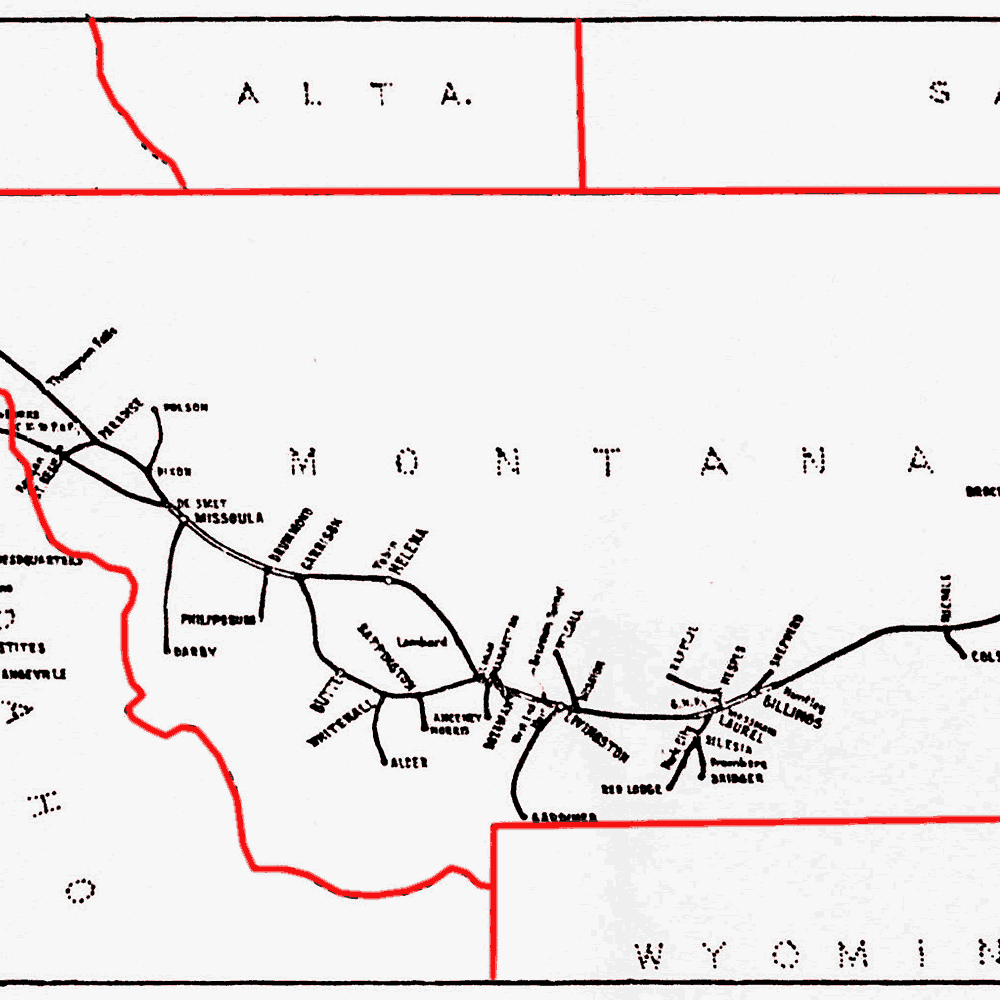 Northern Pacific 1964 System Map